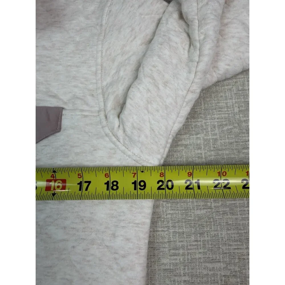 Patagonia Youth XXL 16-18 Organic Cotton Snap T Pullover Sweatshirt Cream Pink